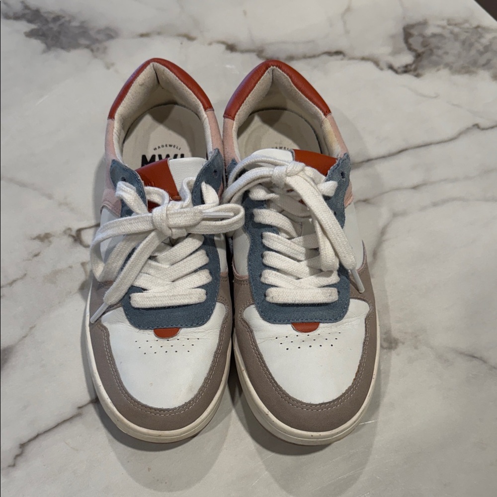 Madewell Multicolor Sneakers - White, Blue, Red, Pink, Tan